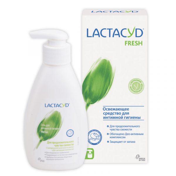 Жидкое мыло для интимной гигиены Lactacyd fresh, 200 мл