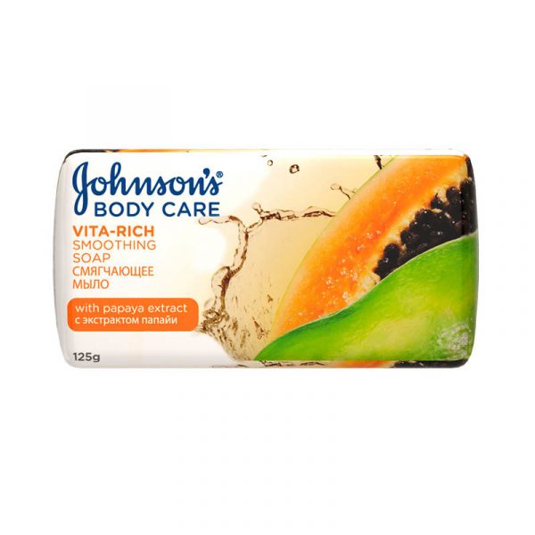 Мыло Johnson’s® body care Vita-Rich с экстрактом папайи «Смягчающее», 125 г