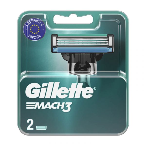 Кассеты для бритья Gillette Mach3, 2шт