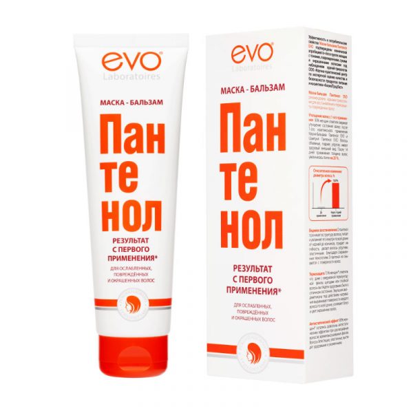 Маска-бальзам для волос «Evo Пантенол» для ослабленных, поврежденных, сухих и окрашенных волос, 150 мл