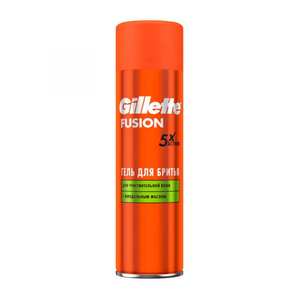Гель для бритья Gillette Fusion5 Ultra Sensitive, для чувствительной кожи, 200 мл