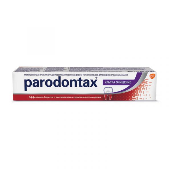 Зубная паста Parodontax «Ультра очищение», от воспаления и кровоточивости десен, 75мл