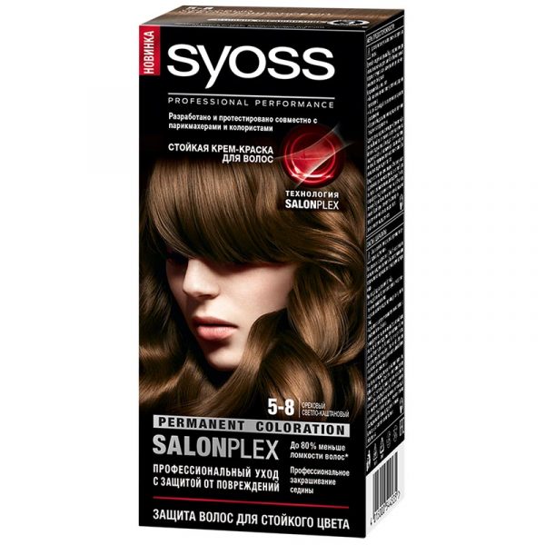 Краска для волос Syoss Color 5-8 ореховый светло-каштановый