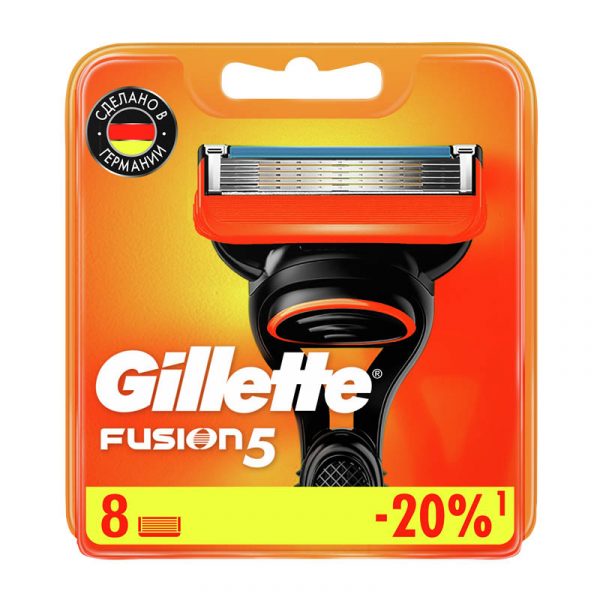 Кассеты для бритья Gillette Fusion5, сменные, 8шт
