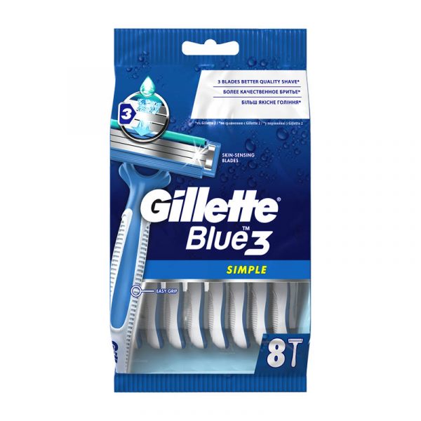 Бритва Gillette Blue Simple одноразовая, 8шт