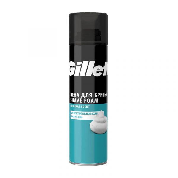 Пена для бритья Gillette Classic Sensitive, для чувствительной кожи, 200 мл
