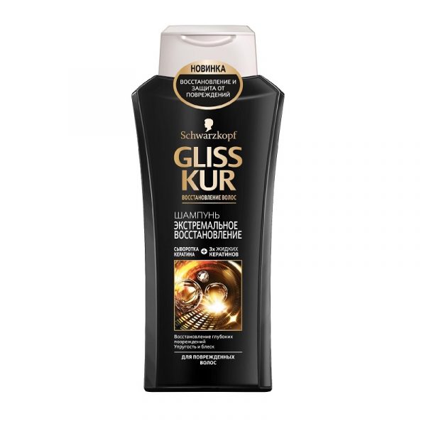 Шампунь Gliss Kur «Экстремальное восстановление» для сильно поврежденных и сухих волос, 400 мл