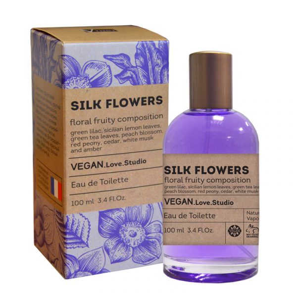 Туалетная вода Vegan love studio Silk Flowers, женская, 100мл