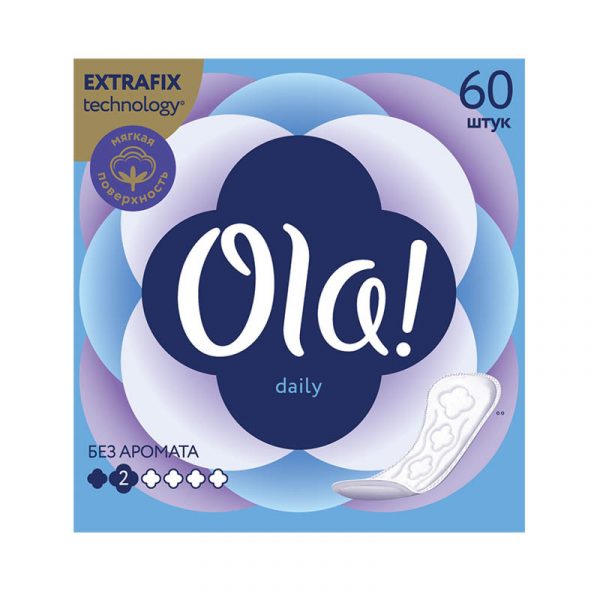 Ежедневные прокладки Ola! Daily, 60 шт