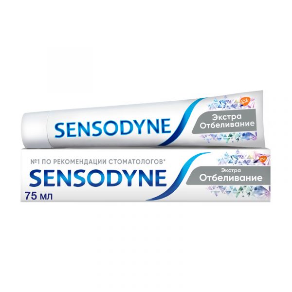 Зубная паста Sensodyne «Экстра отбеливание», для чувствительных зубов, 75мл