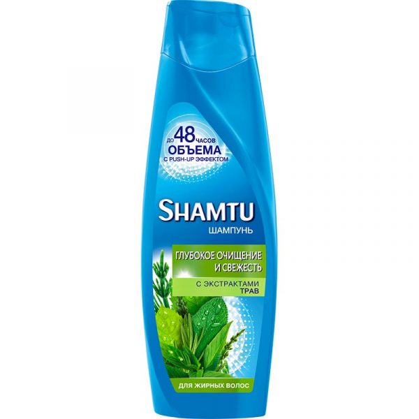 Шампунь для волос Shamtu Глубокое очищениес экстр. трав, 360 мл
