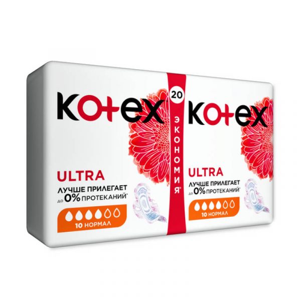 Прокладки Kotex Ultra Normal, 20 шт