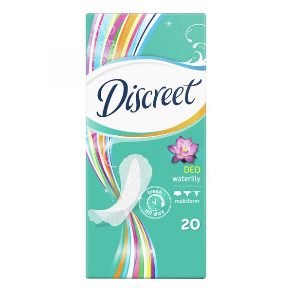 Ежедневные прокладки Discreet Deo Waterlily, 20 шт