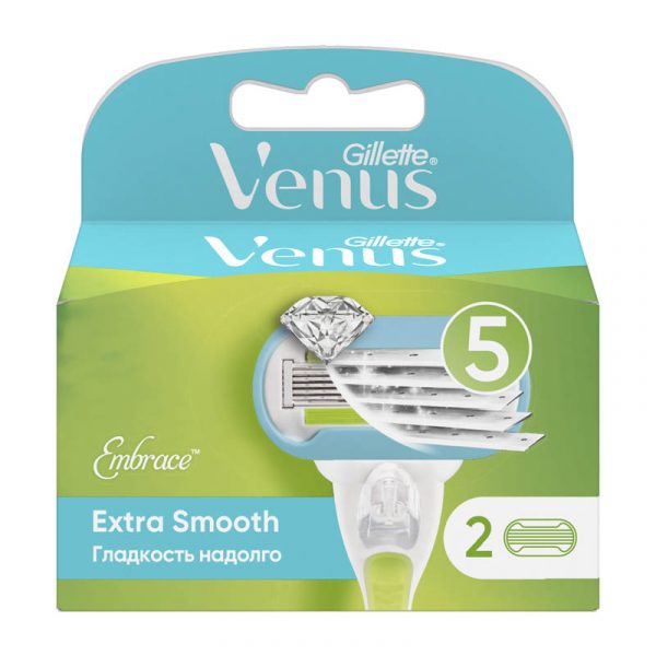 Кассеты для бритья Venus Extra Smooth, 2шт
