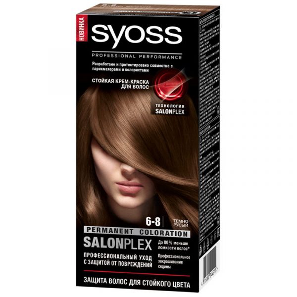 Краска для волос Syoss Color 6-8 темно-русый