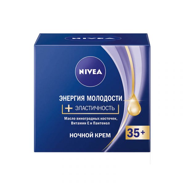 Крем для лица Nivea «Энергия Молодости» 35+, ночной, 50 мл