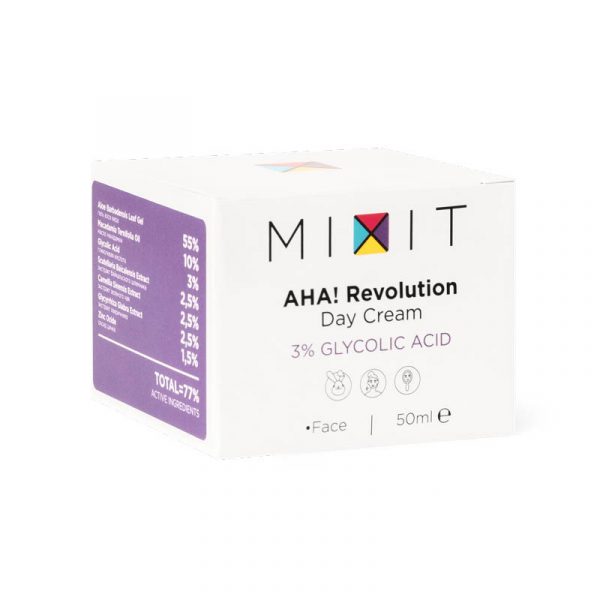 Крем для лица MIXIT AHA Revolution, дневной, 3% glycolic acid, 50 мл